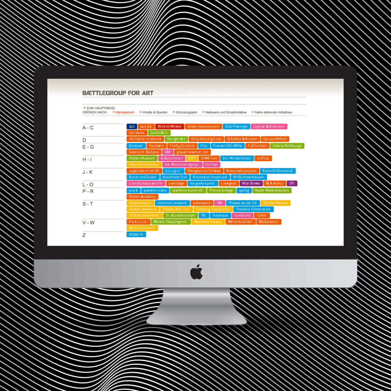 Baettlegroup for Art – Website Design by Christian Reiter